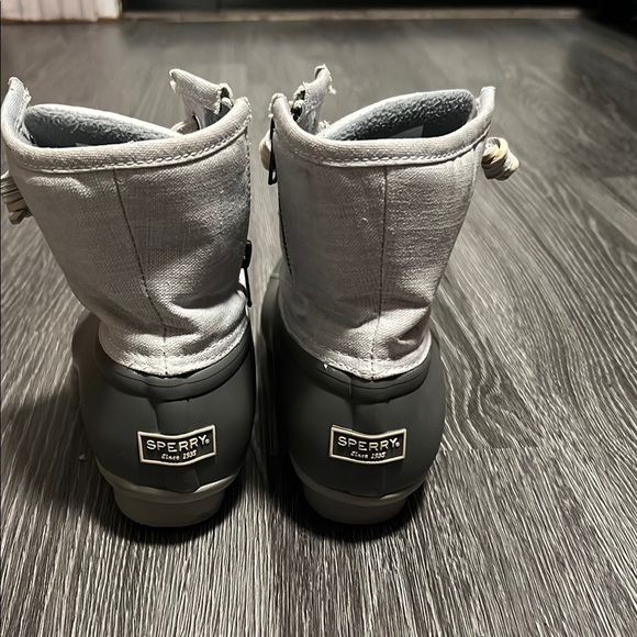Sperry Gray Ankle Boots Waterproof Comfort - Picture 4 of 6